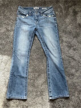 Daytrip Light Wash Bootcut Jeans with Faded Front